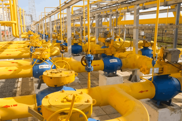Instalación de gas natural